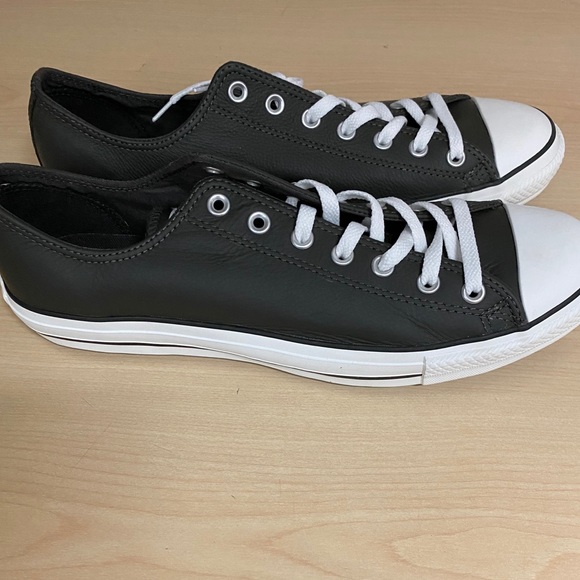 Converse Other - NEW CONVERSE MEN’S CHARCOAL GREY LEATHER IN BOX!